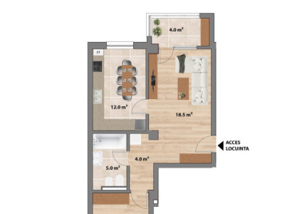 Apartament 2 camere tip 5