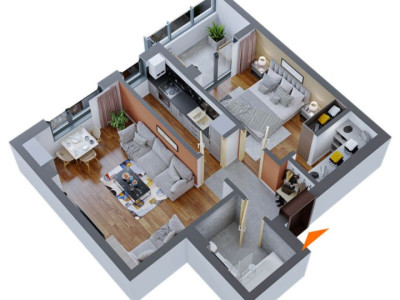 Apartament 2 camere tip 4B